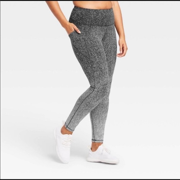 all in motion Pants - All in motion High Waisted black Jacquard Leggings